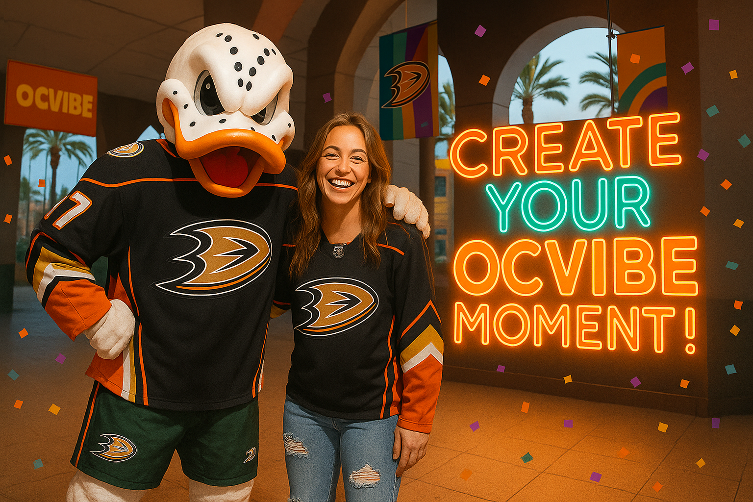 OCVIBE Moment - Wide view of arena celebration